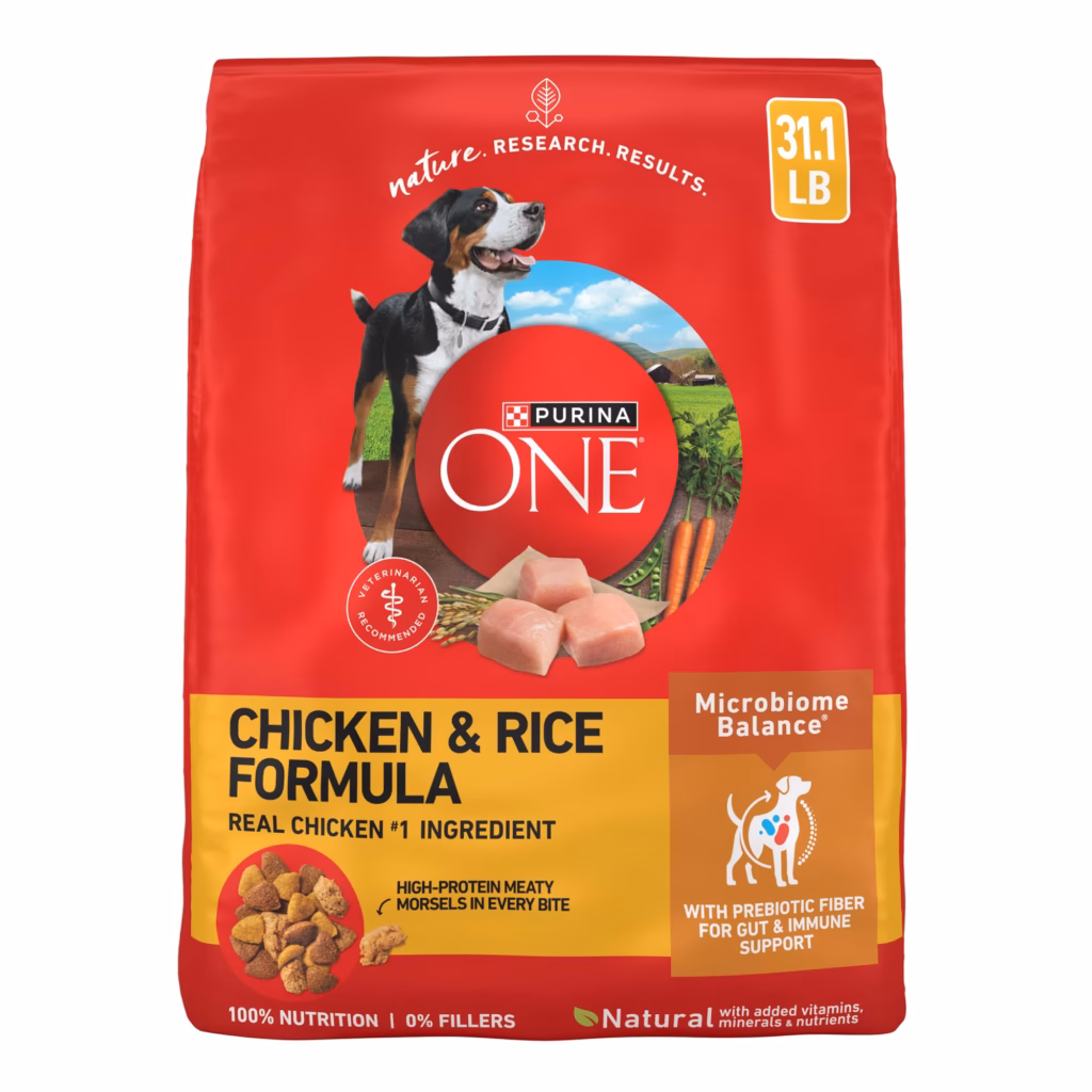 Purina ONE Chicken and Rice Formula Dry Dog Food - 31.1 lb. Bag