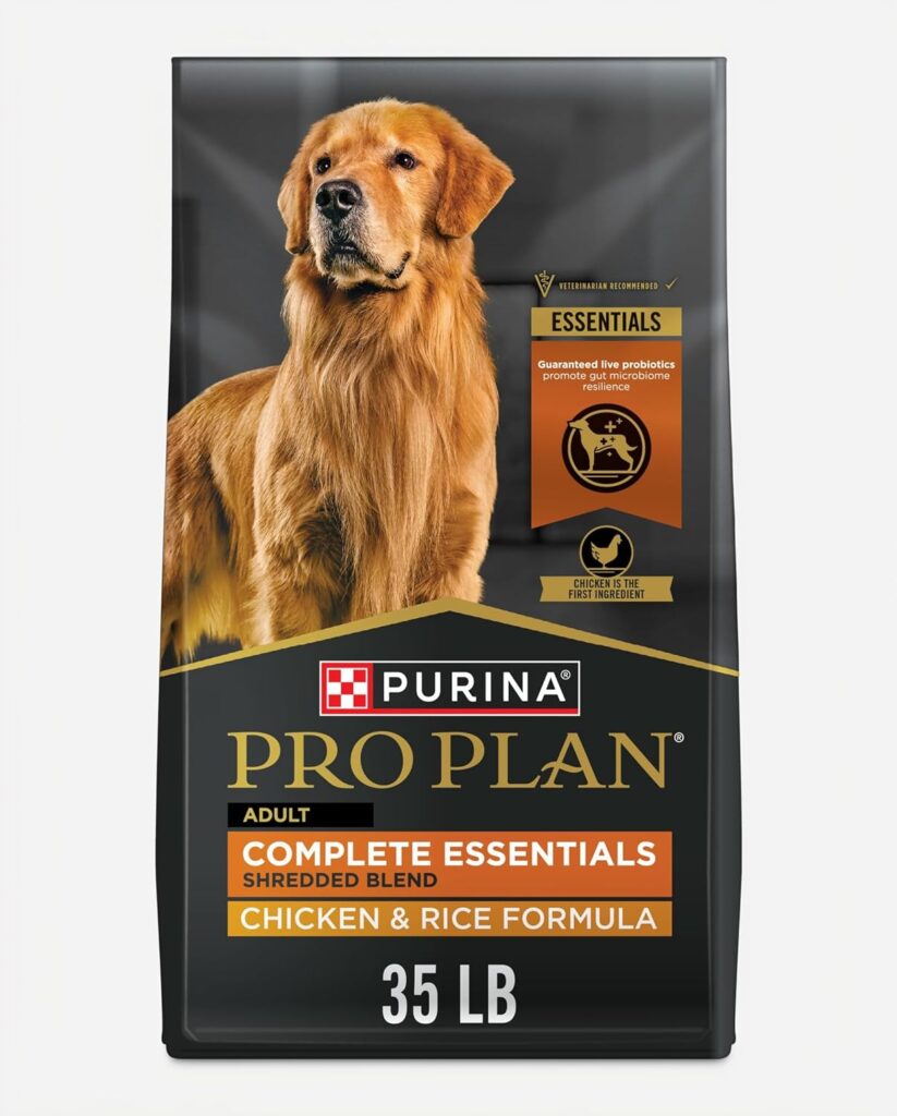 Purina Pro Plan Complete Essentials Chicken & Rice Dry Dog Food, 35 lb Bag