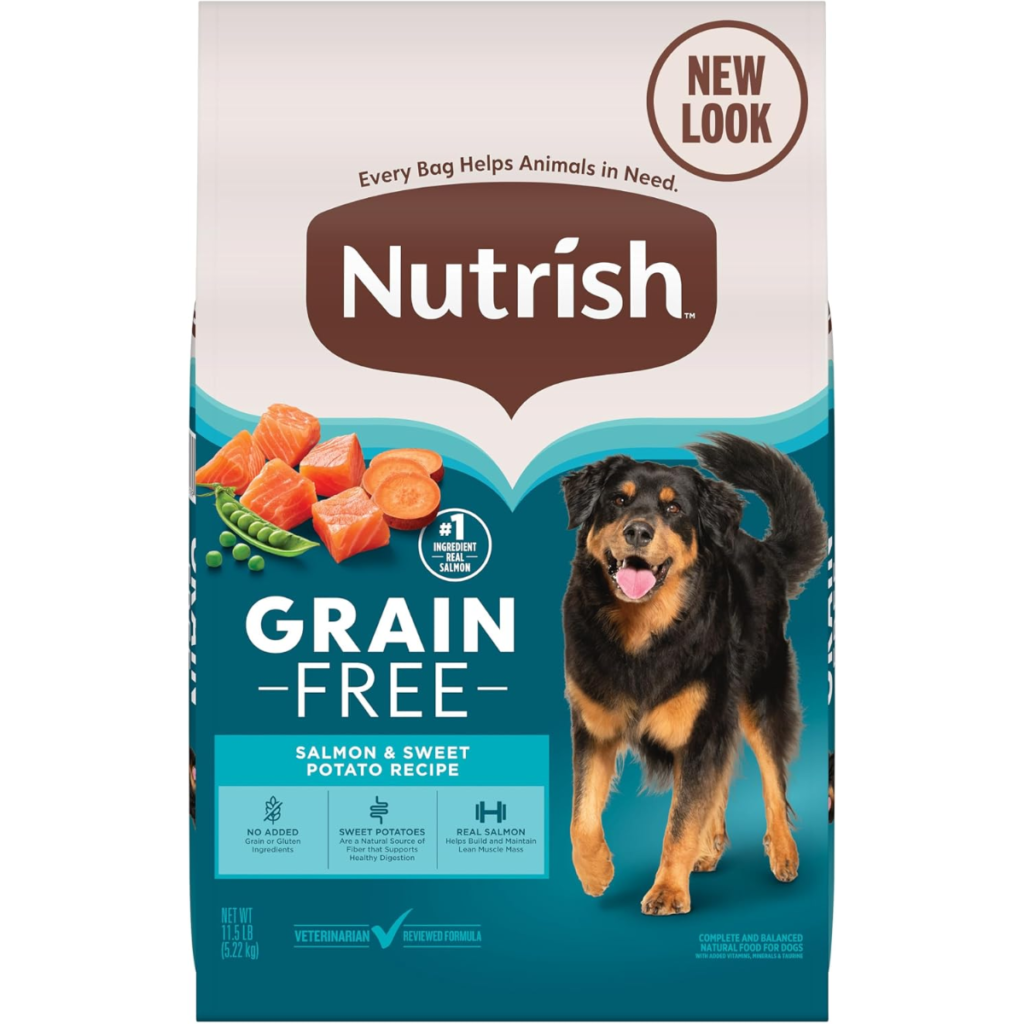 Nutrish Grain Free Salmon Dry Dog Food, 11.5 lb. Bag (Rachael Ray)